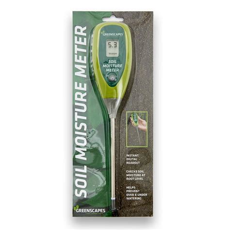 custom greenscapes digital moisture meter watering guide|how to use a moisture meter.